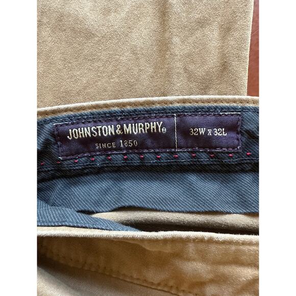 Johnson & Murphy Pima Cotton Khaki Chino Pants 32X32 - Picture 4 of 8